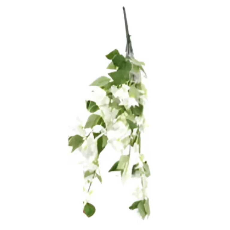 Διακοσμητικό Kρεμαστό Τεχνητό Λουλούδι 73cm 84951 Λευκό