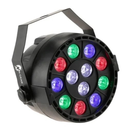 N-Gear Φωτορυθμικό με 12 Λάμπες LED 12x1W 3x Λευκές