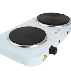 Esperanza Επιτραπέζια Εστία Εμαγιέ Διπλή 2500W Λευκή EKH007W