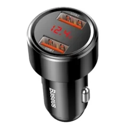 Baseus Φορτιστής Αυτοκινήτου 2x USB QC 3.0 45W Μαύρος CCMLC20A-01