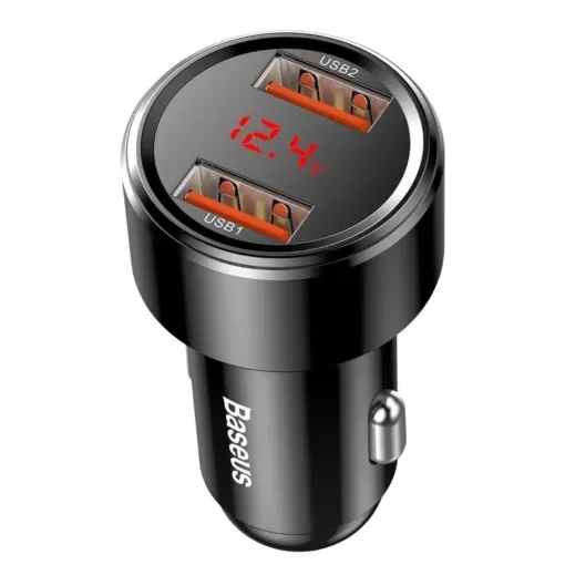 Baseus Φορτιστής Αυτοκινήτου 2x USB QC 3.0 45W Μαύρος CCMLC20A-01