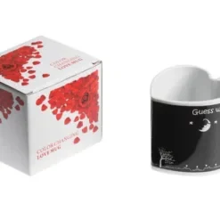 Gadget Master Heat Change Κούπα Κεραμική σε Σχήμα Καρδιάς Guess who loves you 330ml