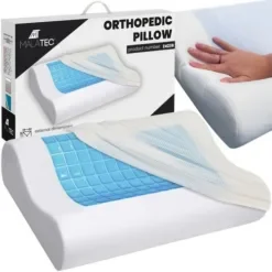 Μαξιλάρι με Memory Foam και Cooling Gel 54x34x10cm σε Λευκό Χρώμα 00024238