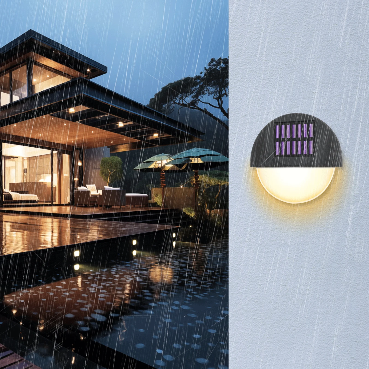 Επιτοίχιο Ηλιακό Φωτιστικό LED 1W Θερμό Λευκό 6lm IP44 Aigostar