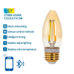 Έξυπνη Λάμπα Bluetooth Mesh C35 4,5W CCT Aigostar