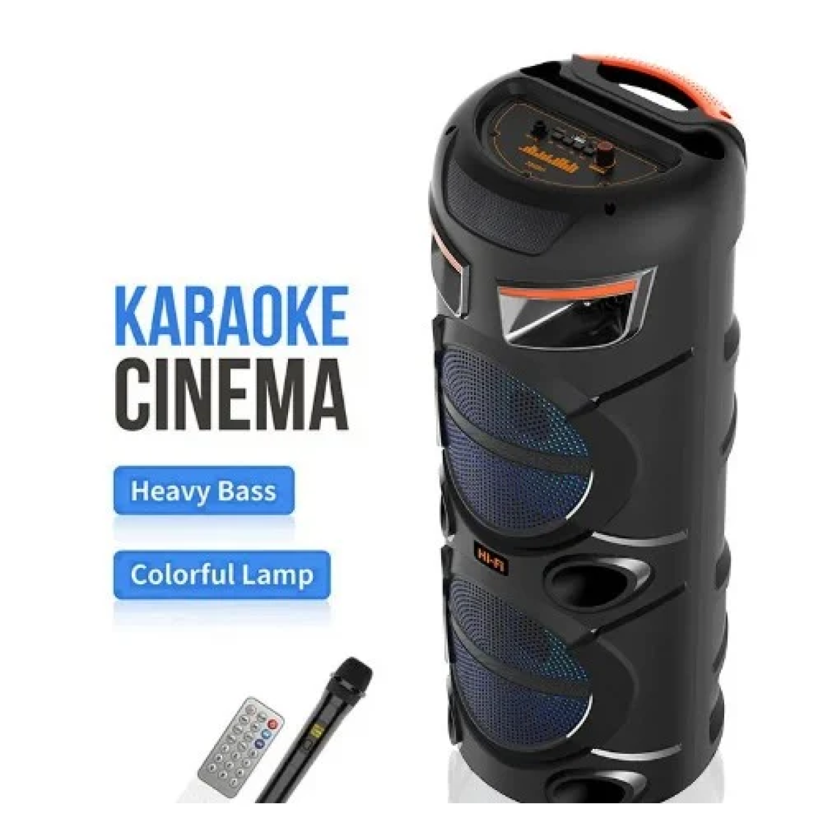 Φορητό Ηχείο 2x8'' με Bluetooth, Τηλεχειριστήριο &Μικρόφωνο ZQS-2803
