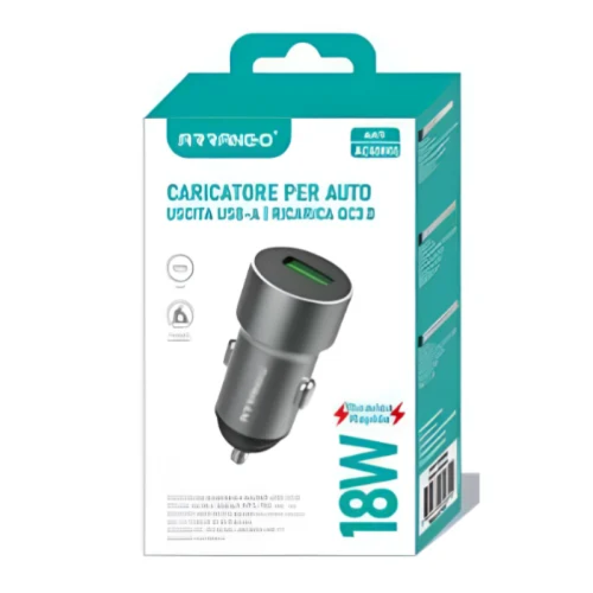 Φορτιστής Αυτοκινήτου με 1xΘύρα USB-A 18W QC3.0 AC60660