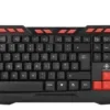 Deltaco Gaming Πληκτρολόγιο Ενσύρματο UK Layout Μαύρο Πορτοκαλί GAM-024UK