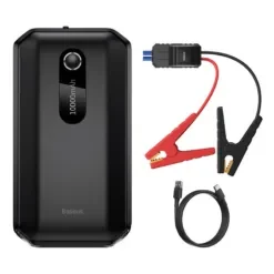 Baseus Εκκινητής Μπαταρίας Αυτοκινήτου και Powerbank 10000mAh 1000A USB/Type C Μαύρος CGNL020101