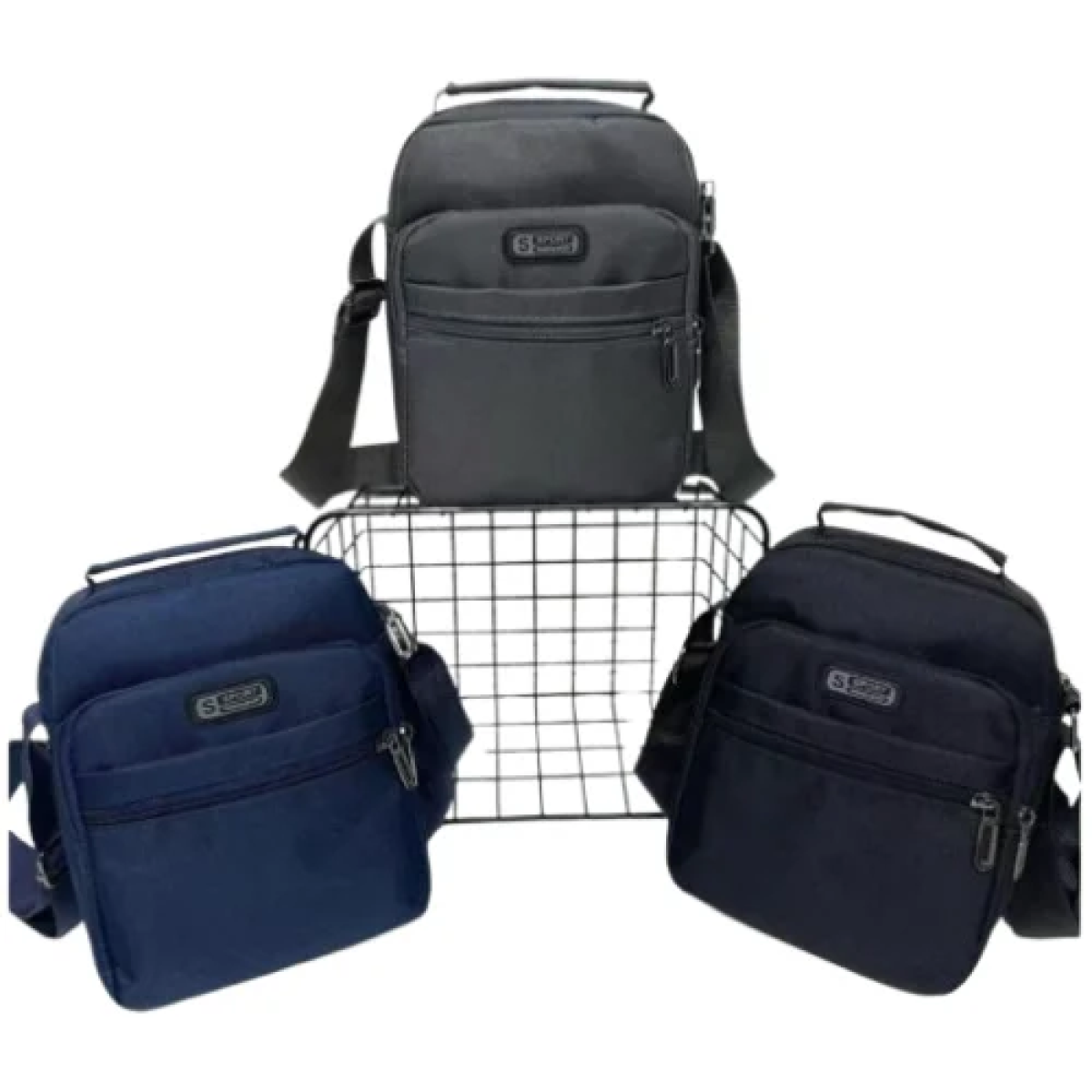 Ανδρικό Τσαντάκι Ώμου/Xιαστί 1802 γκρι