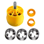 Κιτ Σπειρώματος Σωλήνων PVC με Μήτρες 1/2", 3/4" και 1" – Στρογγυλό Εργαλείο Σπειρώματος