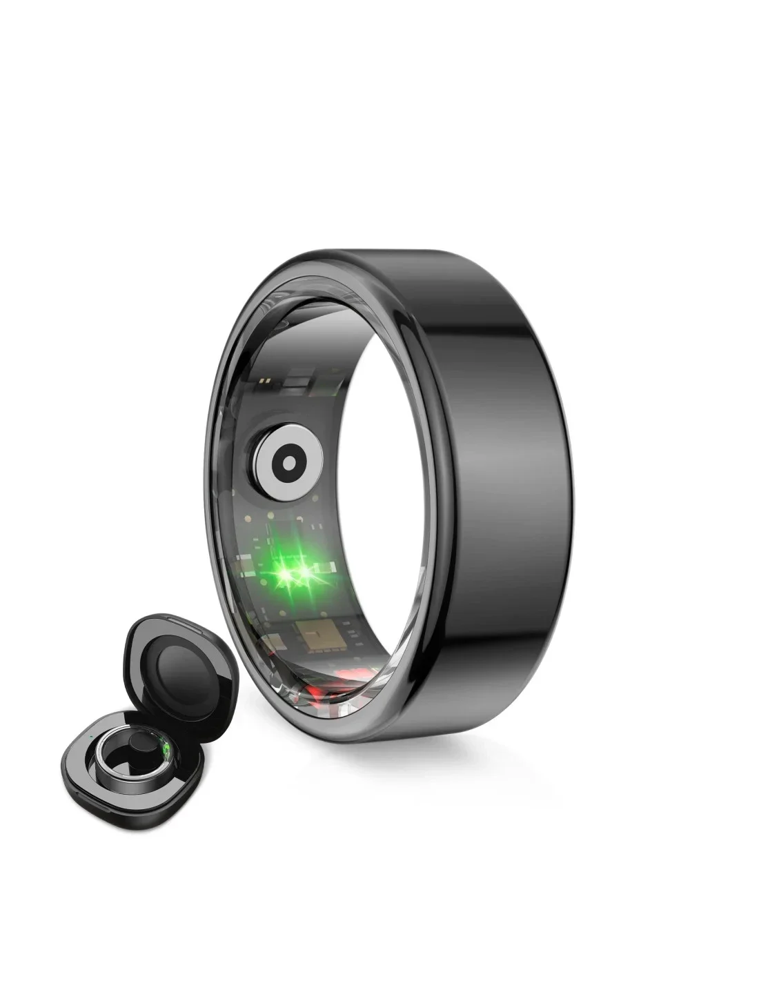 Ksix Smart Ring Saturn L 20.6Mm – Ανθεκτικός Smart Δακτύλιος Με Συστήματα Παρακολούθησης Υγείας Μαύρο Bsr01N11