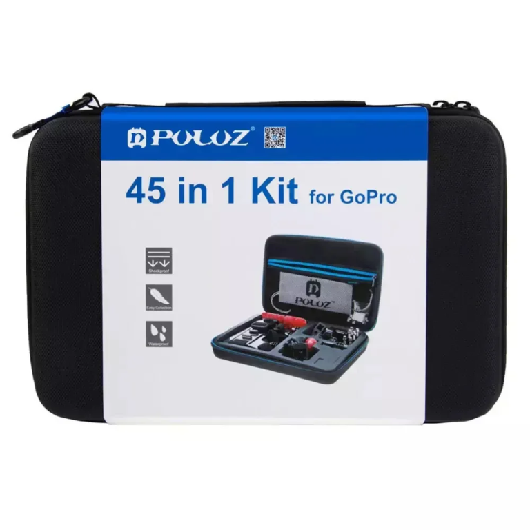Σετ βαλιτσάκι αξεσουάρ 45 σε 1 για Action Cameras Puluz PKT10