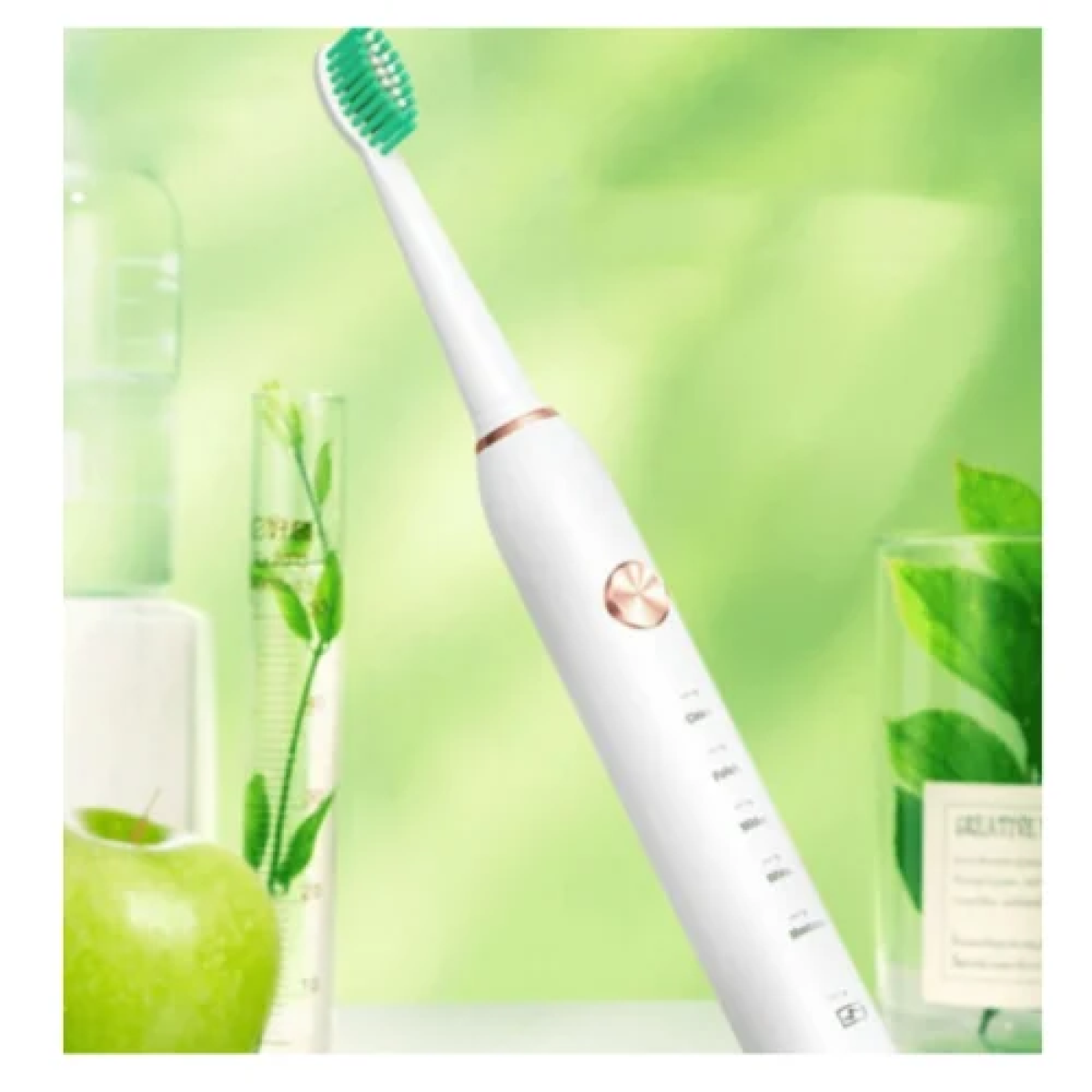 Ηλεκτρική Οδοντόβουρτσα MDHL με 6 αντικαταστάσιμες κεφαλές MD-801 Λευκό - Image 4