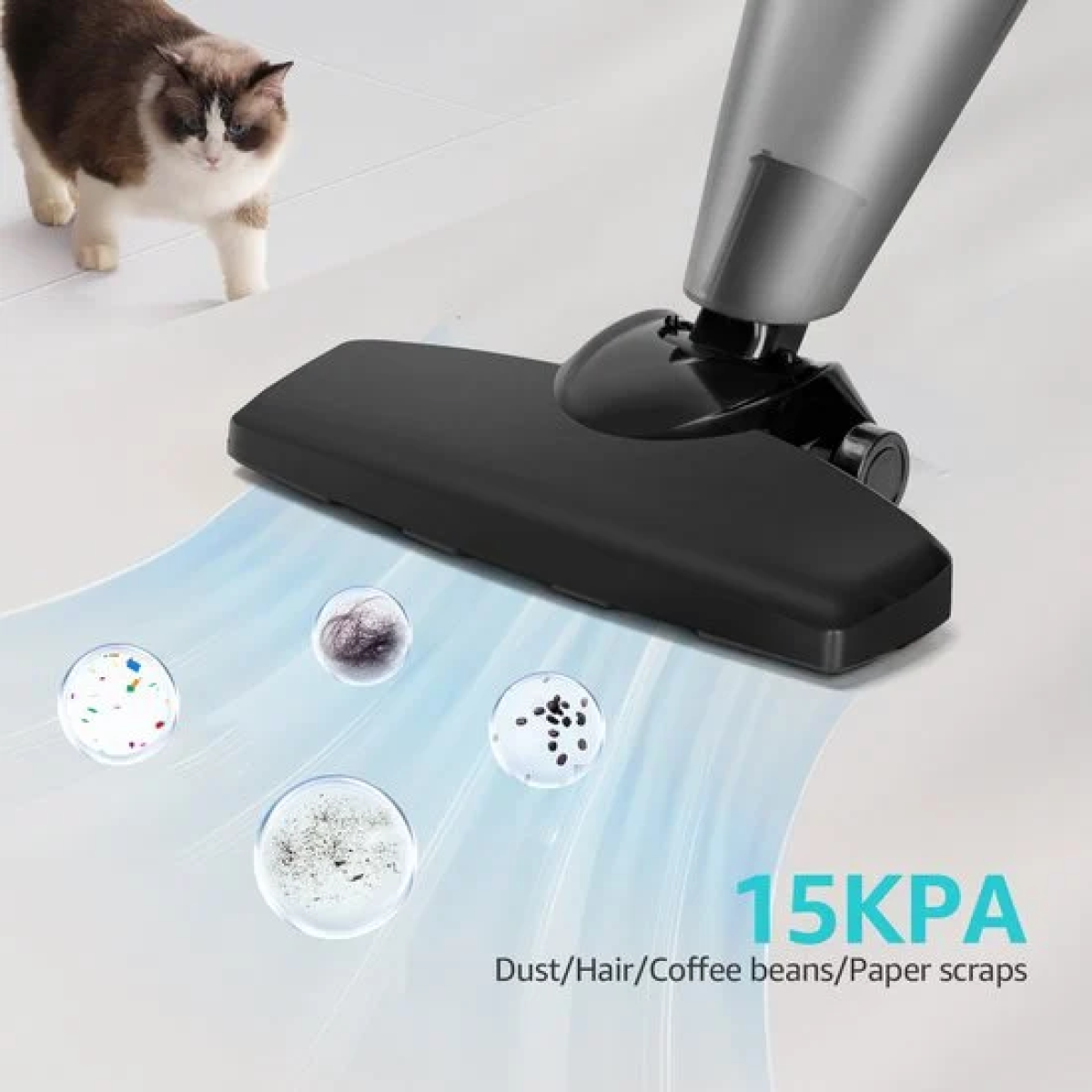 Ηλεκτρική Σκούπα 4 σε 1 Stick με Σύστημα φίλτρου Cyclone 600W 1,2L Aigostar 30B6U