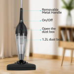 Ηλεκτρική Σκούπα 4 σε 1 Stick με Σύστημα φίλτρου Cyclone 600W 1,2L Aigostar 30B6U