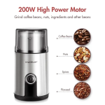 Ηλεκτρικός Μύλος Καφέ 200W Inox Aigostar Coffee Grinder