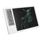 Ηλεκτρονικό ημερολόγιο LCD τύπου C με λειτουργία συναγερμού - λευκό