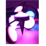 Ηλιακό φωτιστικό καρφωτό RGB - μαύρο - Image 2