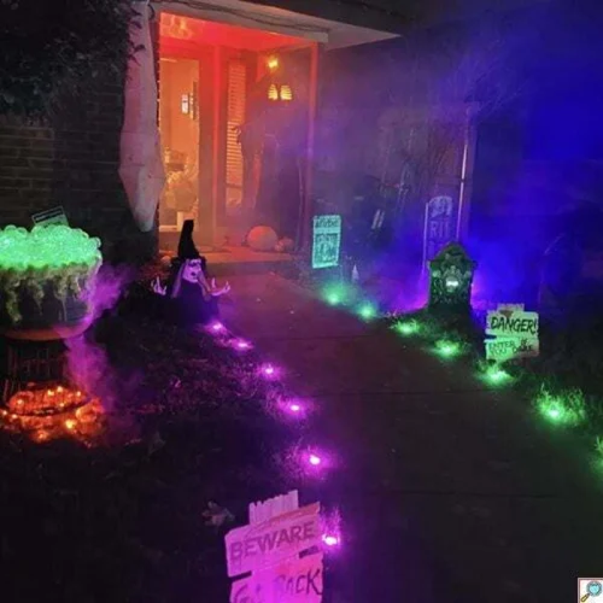 Ηλιακό φωτιστικό καρφωτό RGB - μαύρο - Image 4