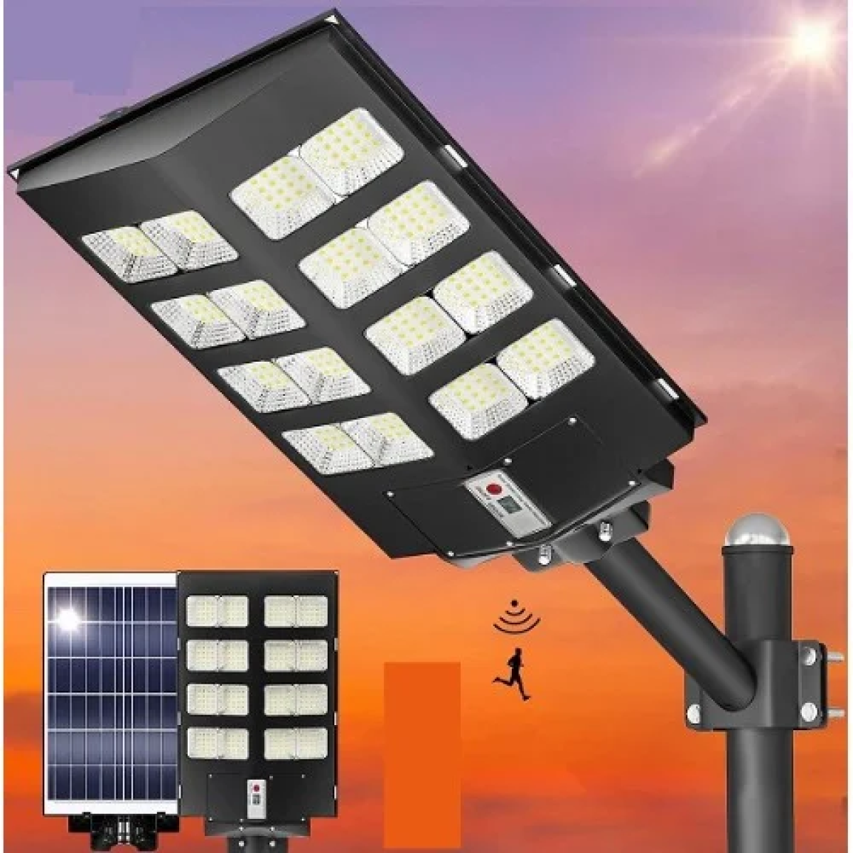 Ηλιακός Προβολέας LED 800W με τηλεχειριστήριο Aerbes AB-T80