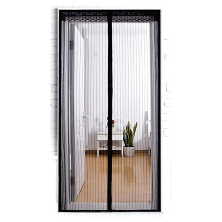 KMT Style Αυτοκόλλητη Σίτα Πόρτας Μαγνητική Μαύρη από Πολυεστέρα