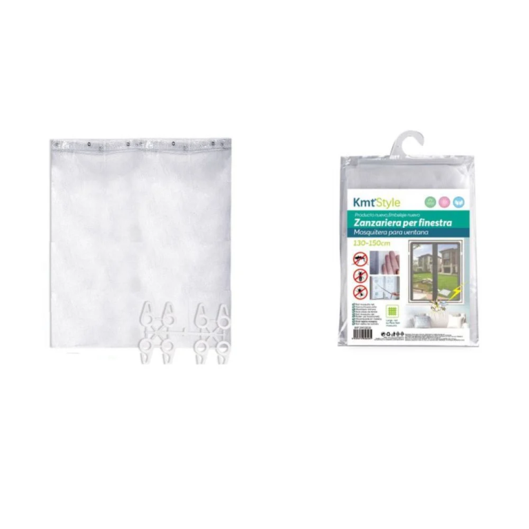 KMT Style Σίτα Παραθύρου Σταθερή 130x150cm Λευκό