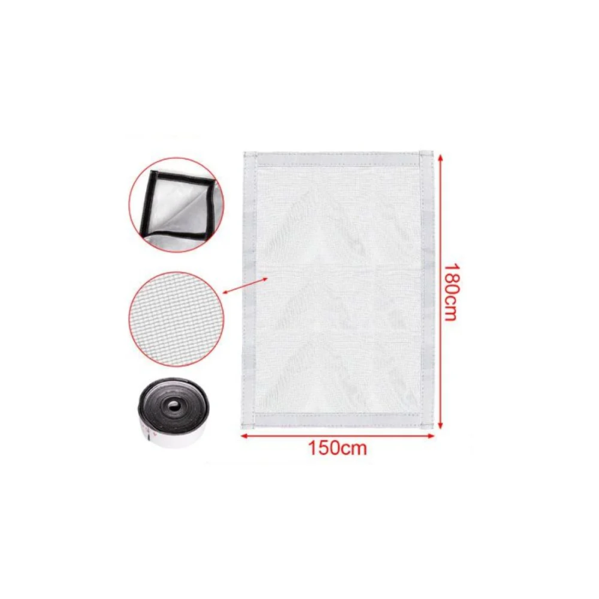 KMT Style Σίτα Παραθύρου Σταθερή 150x180cm