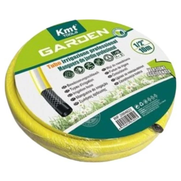 KMT Tools Λάστιχο Ποτίσματος 10m Διαμέτρου 1/2” Κίτρινο
