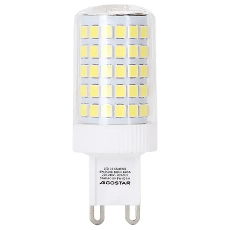 Λάμπα LED Ψυχρό Λευκό 6500K G9 8W Aigostar