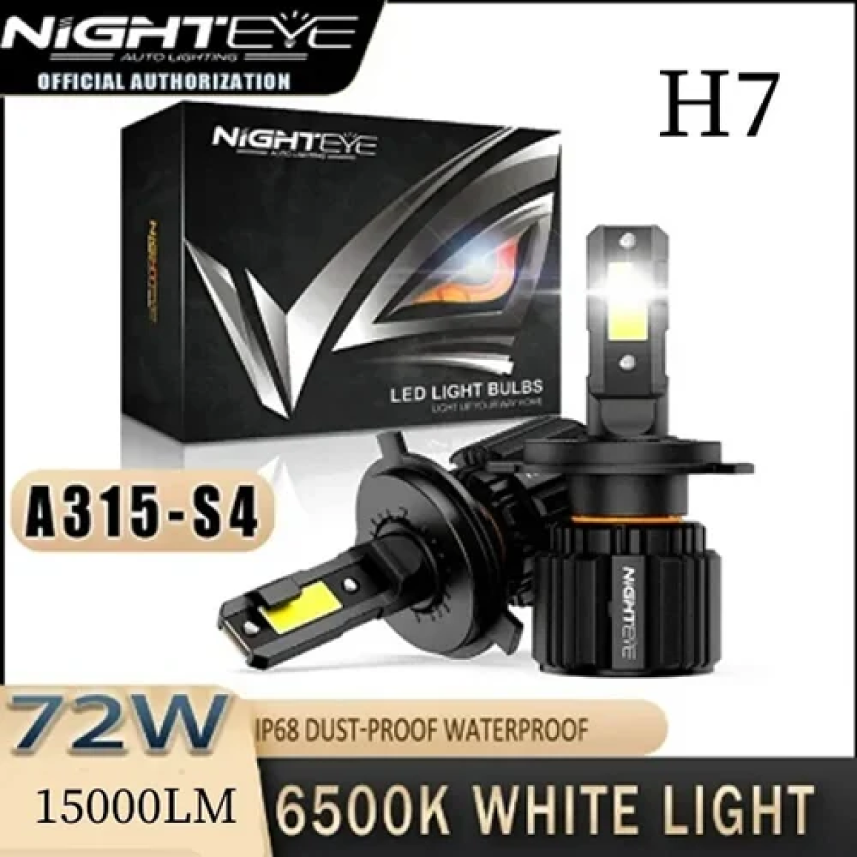 Λάμπες LED H7 2W 13000LM 6500K IP68 ψυχρό λευκό 2τμχ A315-S4-H7 - Image 2