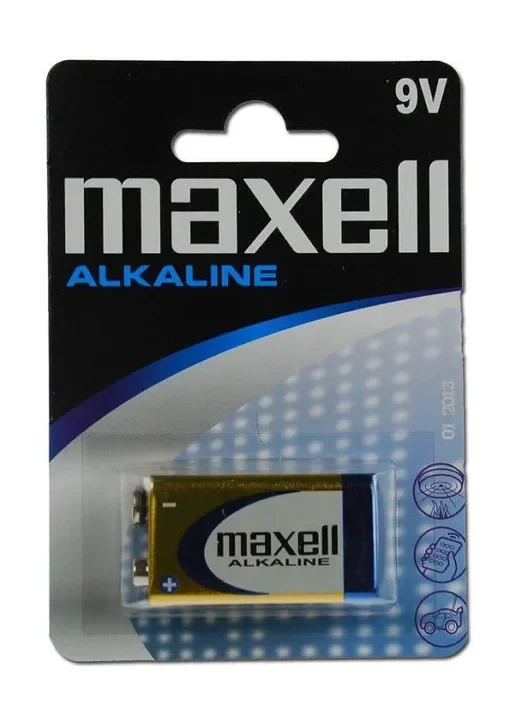 Maxell Αλκαλική Μπαταρία 9V 1τμχ 6LR61
