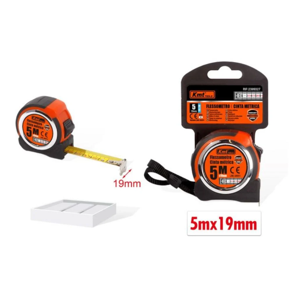 Μετροταινία 5 μέτρα 19mm 2389327 Kmt TOOLS