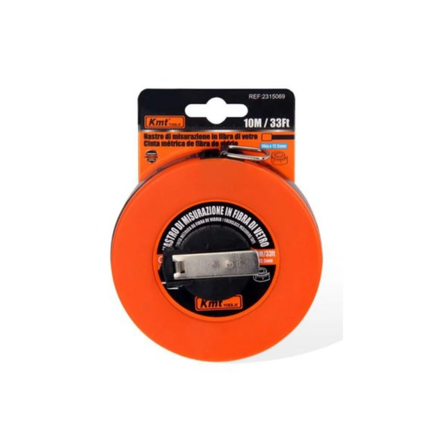 Μετροταινία Kmt Tools με Αυτόματη Επαναφορά 10m x 12.5mm