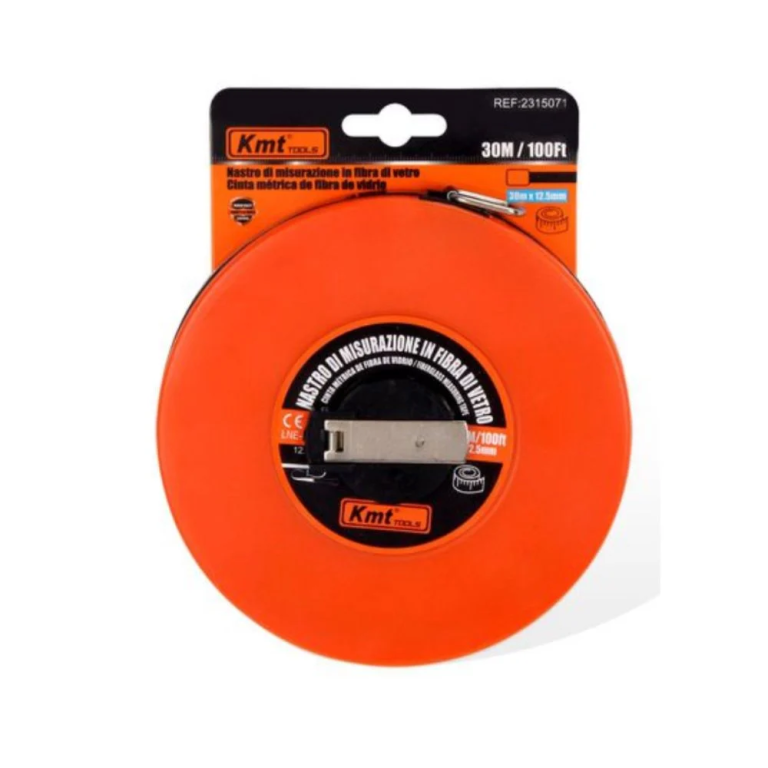 Μετροταινία Kmt Tools με Αυτόματη Επαναφορά 30m x 12.5mm