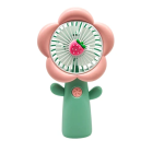Μίνι επαναφορτιζόμενο ανεμιστηράκι DD8088A πράσινο-ροζ
