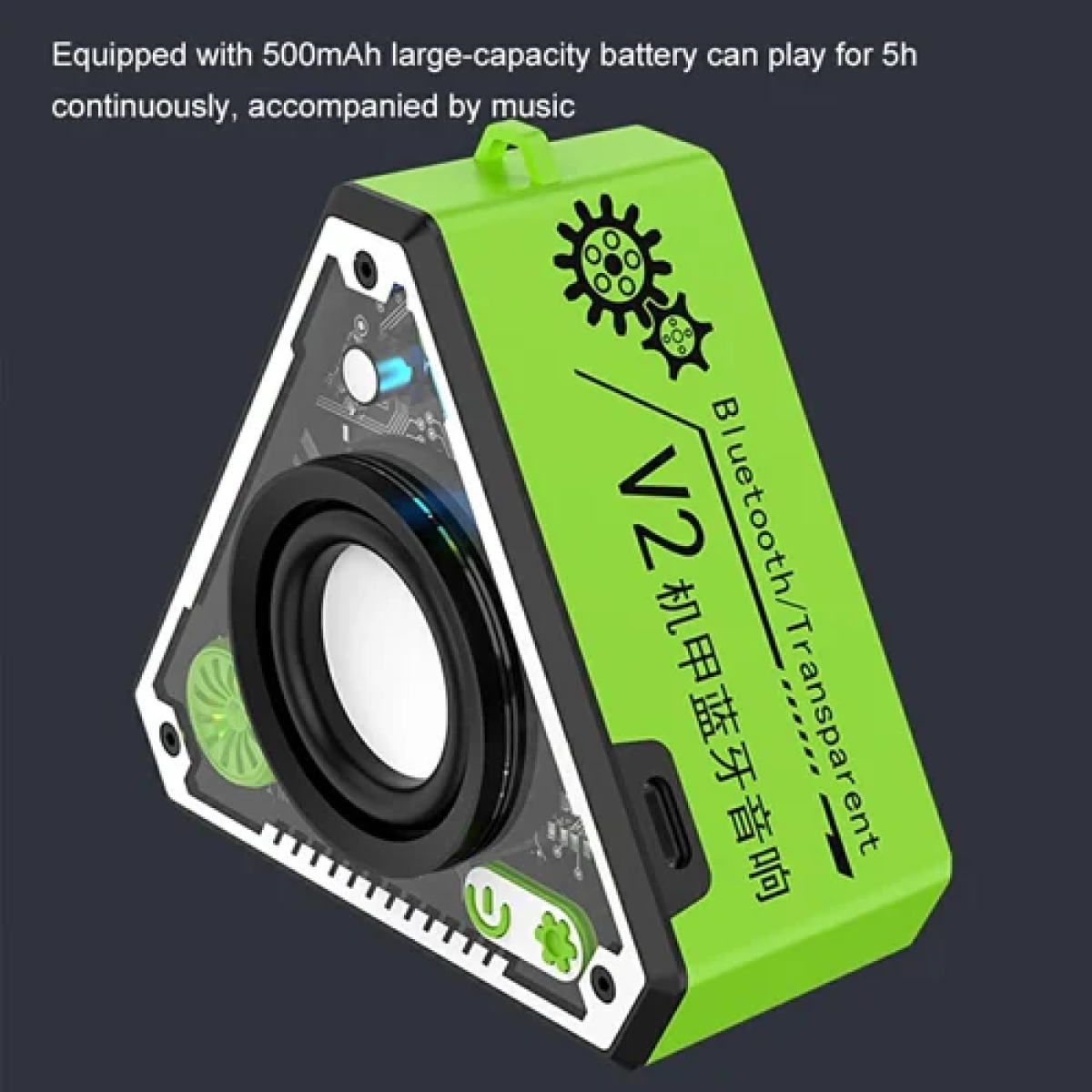 Μίνι φορητό ασύρματο ηχείο Bluetooth V2 - πράσινο - Image 2