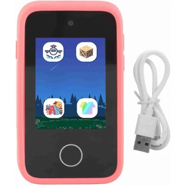 Μίνι Παιδικό SmartPhone 2,8'' με διπλή κάμερα 48MP 1080P MP3 Player Andowl P40 Ροζ