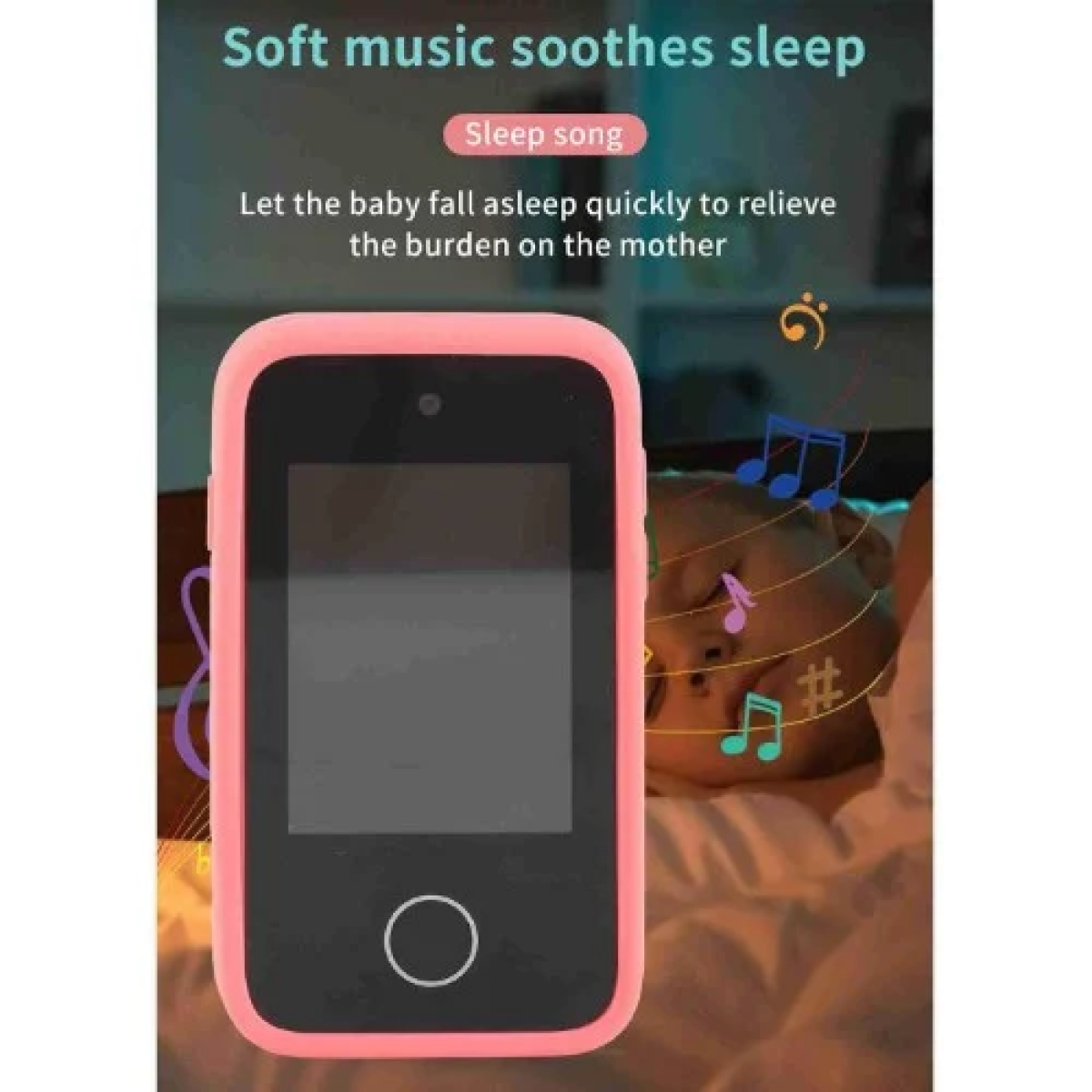 Μίνι Παιδικό SmartPhone 2,8'' με διπλή κάμερα 48MP 1080P MP3 Player Andowl P40 Ροζ