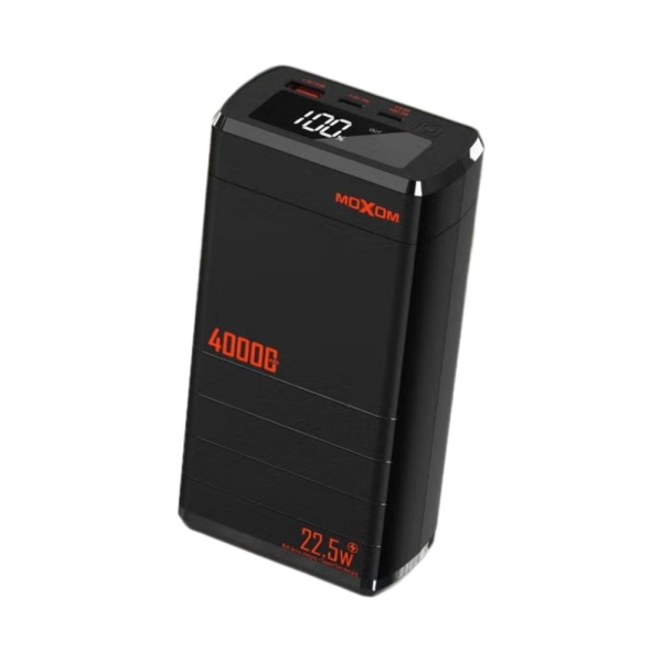 Moxom MX-PB148 Power Bank 40000mAh 22.5W με Θύρα USB-A και 2 Θύρες USB-C Power Delivery – Μαύρο
