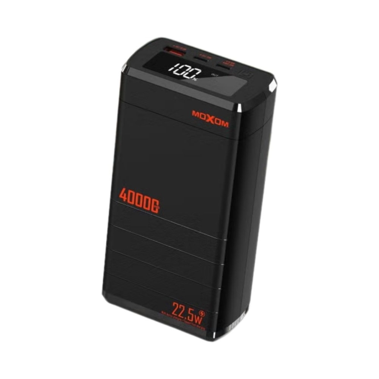 Moxom MX-PB148 Power Bank 40000mAh 22.5W με Θύρα USB-A και 2 Θύρες USB-C Power Delivery – Μαύρο