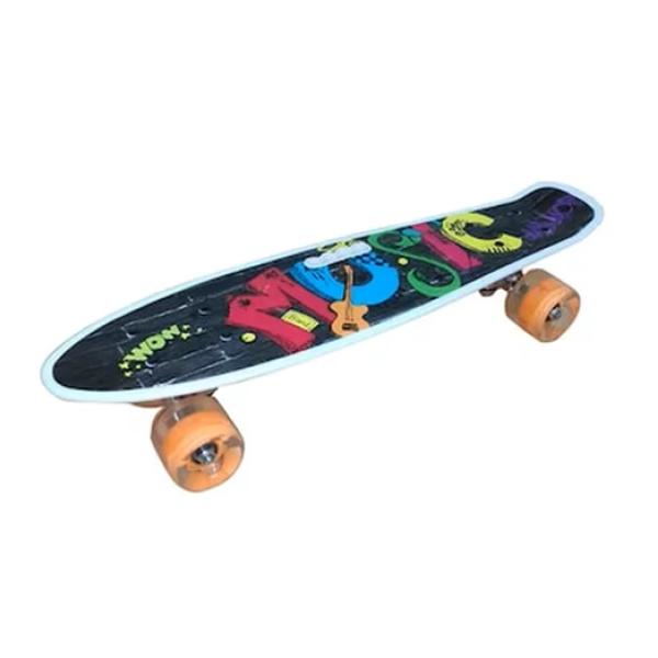 Παιδικό Skateboard με φωτιζόμενους τροχούς - πολύχρωμο