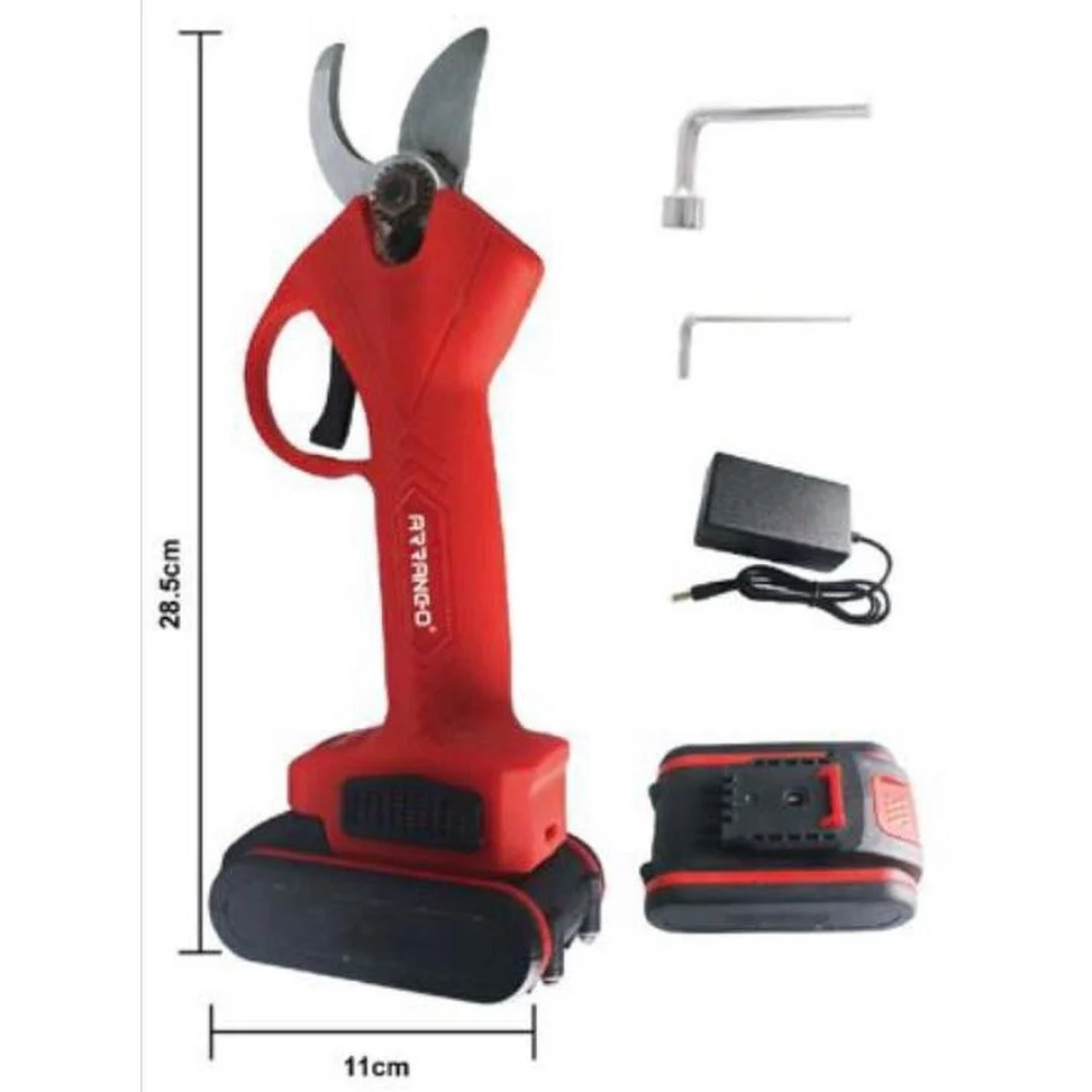Ψαλίδι Κλαδέματος Μπαταρίας 20V με Μήκος 28.5cm Σετ Arrango AW76606