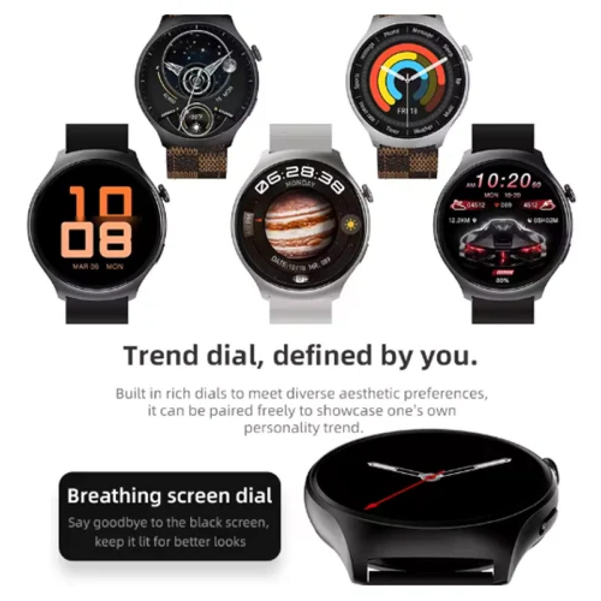 Ψηφιακό ρολόι Smartwatch Watch 4 - μαύρο - Image 3
