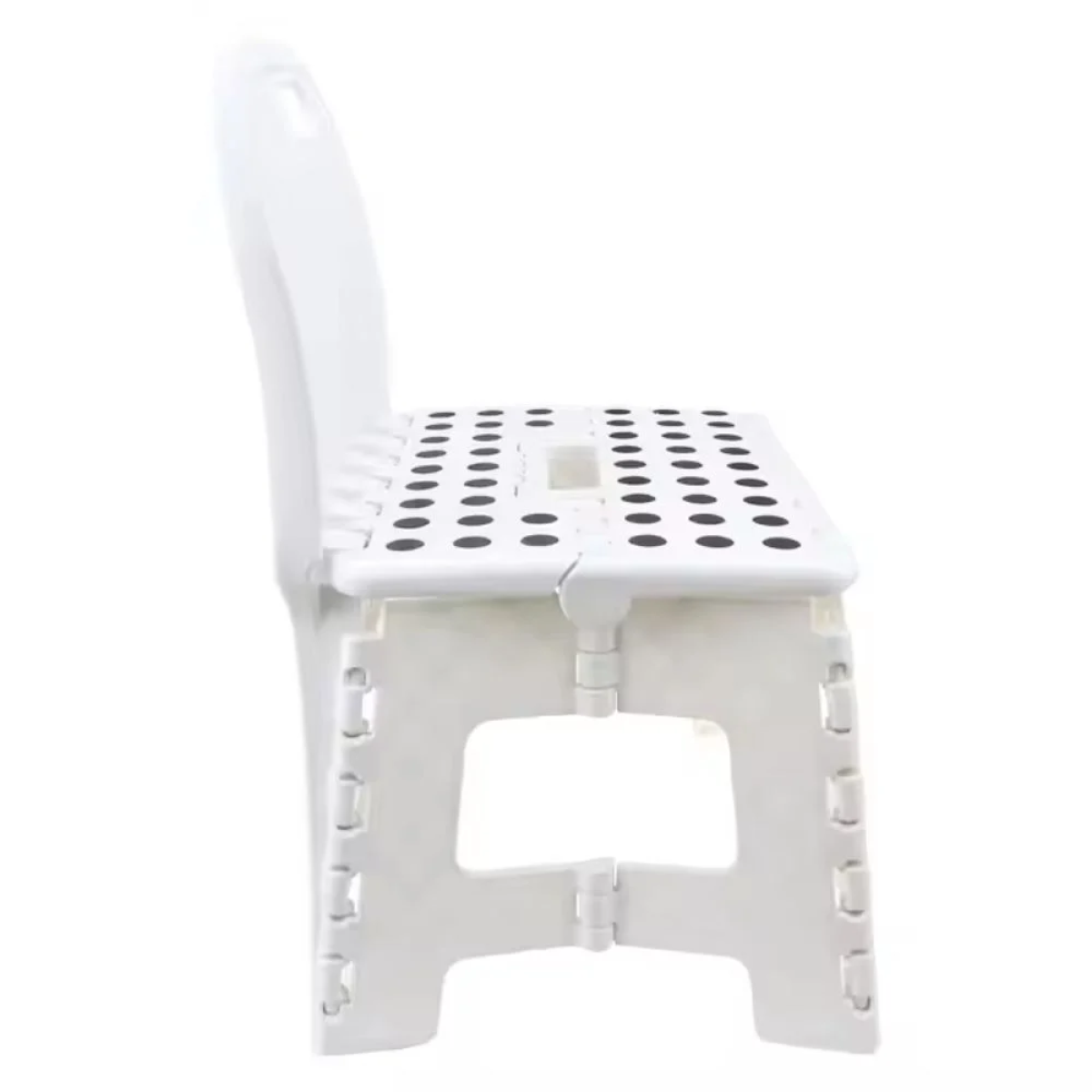 Πτυσσόμενο Φορητό Σκαμπό 22x29x43 cm με αντοχή έως 150kg 3318286 Λευκό
