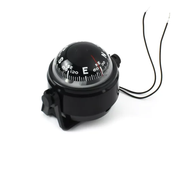 Πυξίδα με κόκκινο φωτισμό 12V OEM lc550 – μαύρο