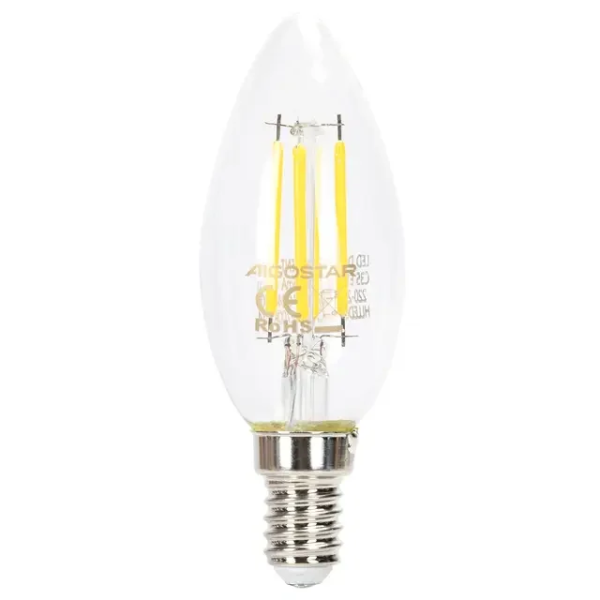 Ρυθμιζόμενη LED Λάμπα C35 E14 4W 6500K Aigostar