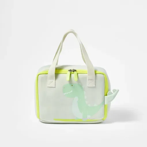 Sunnylife Τσαντάκι Φαγητού Παιδικό Surfing Dino - Ice Mint S1VNLBSU