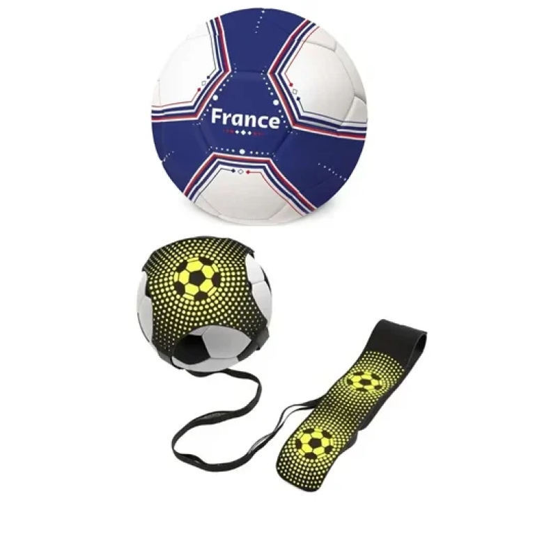 Σετ μπάλα ποδοσφαίρου Εθνικής Γαλλίας με ρυθμιζόμενη ζώνη μέσης & σχοινί