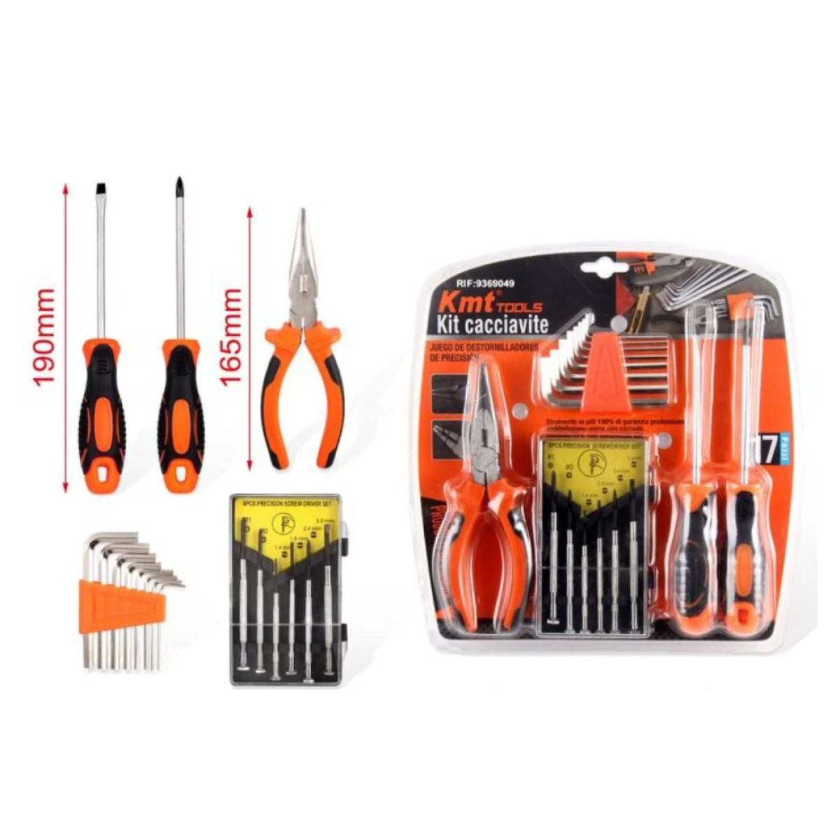 Σετ Κατσαβίδια Ακριβείας 17 τμχ Kmt Tools 9369049